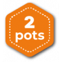 2 pots
